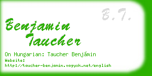 benjamin taucher business card